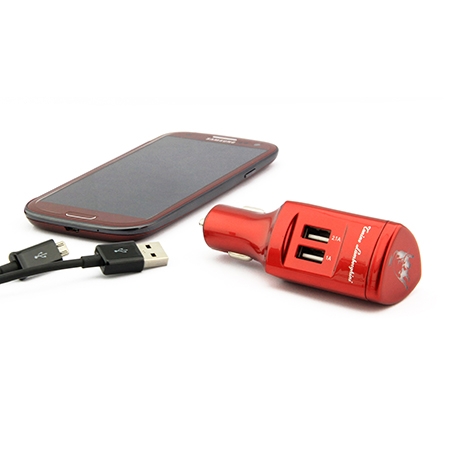 LED LOGO 2 USB Car Charger -TCA1503